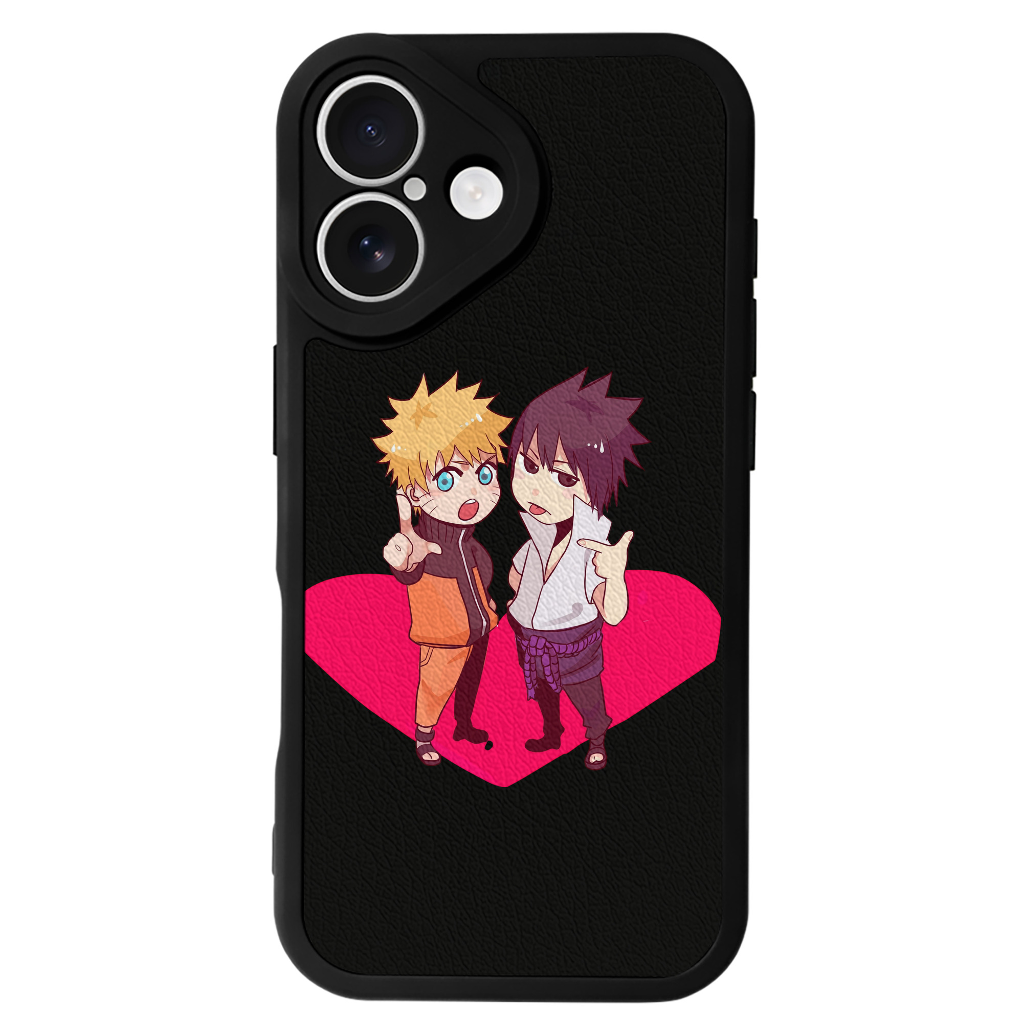（画像用） NARUTO -ナルト- うずまき ナルト Uzumaki Naruto 【iPhone 16シリーズ対応】シリコンスマホケース（レザー調） 材質：シリコン